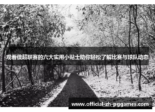 观看俄超联赛的六大实用小贴士助你轻松了解比赛与球队动态